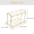 thumbnail image 2 of Bathroom Countertop Organizer for Cosmetics Toiletries 2 Tier Desktop Storage Shelf, 2 of 8