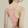 thumbnail image 4 of BYHONG Women Casual Breathable Yoga Top Bra Underwear Without Steel Ring Gathering Sports Running Bra Bras for Women Pink XXL, 4 of 9