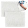 thumbnail image 2 of 2 Pieces Soft Fur Nail Mat Plush Nail Art Table Mat Washable Soft Fur Background Photo Tool Manicure Practice Cushion Foldable Hand Rest Pad for Woman Girls Nail Art, 2 of 7