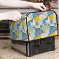 thumbnail image 6 of KLL Cute Poodle Dog Print 4 Slice Toaster Dust Covers Kitchen Small Appliance Cover with 2 Pockets,Can hold Jam Spreader Knife & Toaster Tongs (12.4 x 10.6 x 8.2), 6 of 6