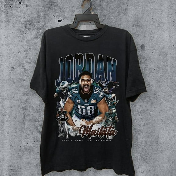 Vintage 90s Jordan Mailata Shirt Retro Classic Graphic Tee Bootleg Bestseller Unisex Sport Gift