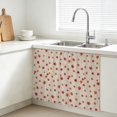 thumbnail image 3 of Fall Maple Leaves Small Cabinet Curtain 11''x13'', Rustic Farmhouse Botanical Simple Beige Bathroom Sink Skirt for Kitchen Vanity Pedestal, Laundry Privacy Drape Waterproof Dishwasher Curtains, 3 of 9