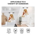 thumbnail image 4 of Zufioo Christmas Snowman Gift Print Coral Fleece Velcro Hand Towel, Hangable Absorbent Hand Towel, Suitable for Kitchen, Bathroom Household Items, 4 of 7