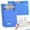 Blue BUC, variant on Gecau 1. Thick A4 Clipboard 2. Folder With Thick Board 3. Stationery Office Supplies 4. Student Recording Board 5. Document Folder With Writing Household Items for New Apartment Blue Plastic