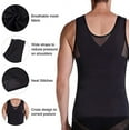 thumbnail image 4 of MINKUROW Mens Body Shaper Compression Tank Top Slimming Shapewear Abdomen Undershirt Black,XXXL, 4 of 6