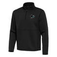 thumbnail image 2 of Men's Antigua Black San Jose Sharks Twist Quarter-Zip Pullover Jacket, 2 of 3