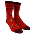 thumbnail image 2 of Men's Deez Nuts Socks Funny Christmas Nutcracker Sarcastic Graphic Footwear, 2 of 8