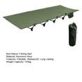 thumbnail image 5 of Trendix Camping Cot Outdoor Folding Bed Portable Compact Collapsible Tent Lightweight Easy Setup Sleeping Cot with Storage Bag, Supports 150kg (Green), 5 of 8