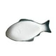 thumbnail image 2 of Vajilla de cerámica Plato creativo Plato en forma de pescado Almacenamiento de refrigerios Bandeja de pescado para restaurante Cena en casa (13 pulgadas + Verde oscuro), 2 of 5