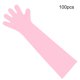 thumbnail image 1 of Guantes desechables de brazo largo, guantes de película plástica para cocinar, limpiar la granja, 100 piezas, color rosa Scienceny AF0103-04B, 1 of 6