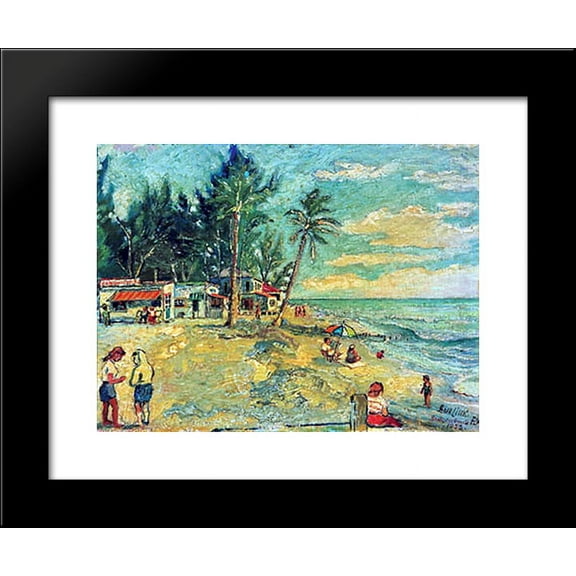 Bradenton Beach, Florida 20x24 Framed Art Print by David Burliuk