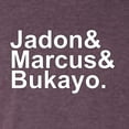 thumbnail image 3 of Wild Bobby, Jadon & Marcus & Bukayo, Sports, Men Premium Tri Blend Women, Vintage Purple, Medium, 3 of 5