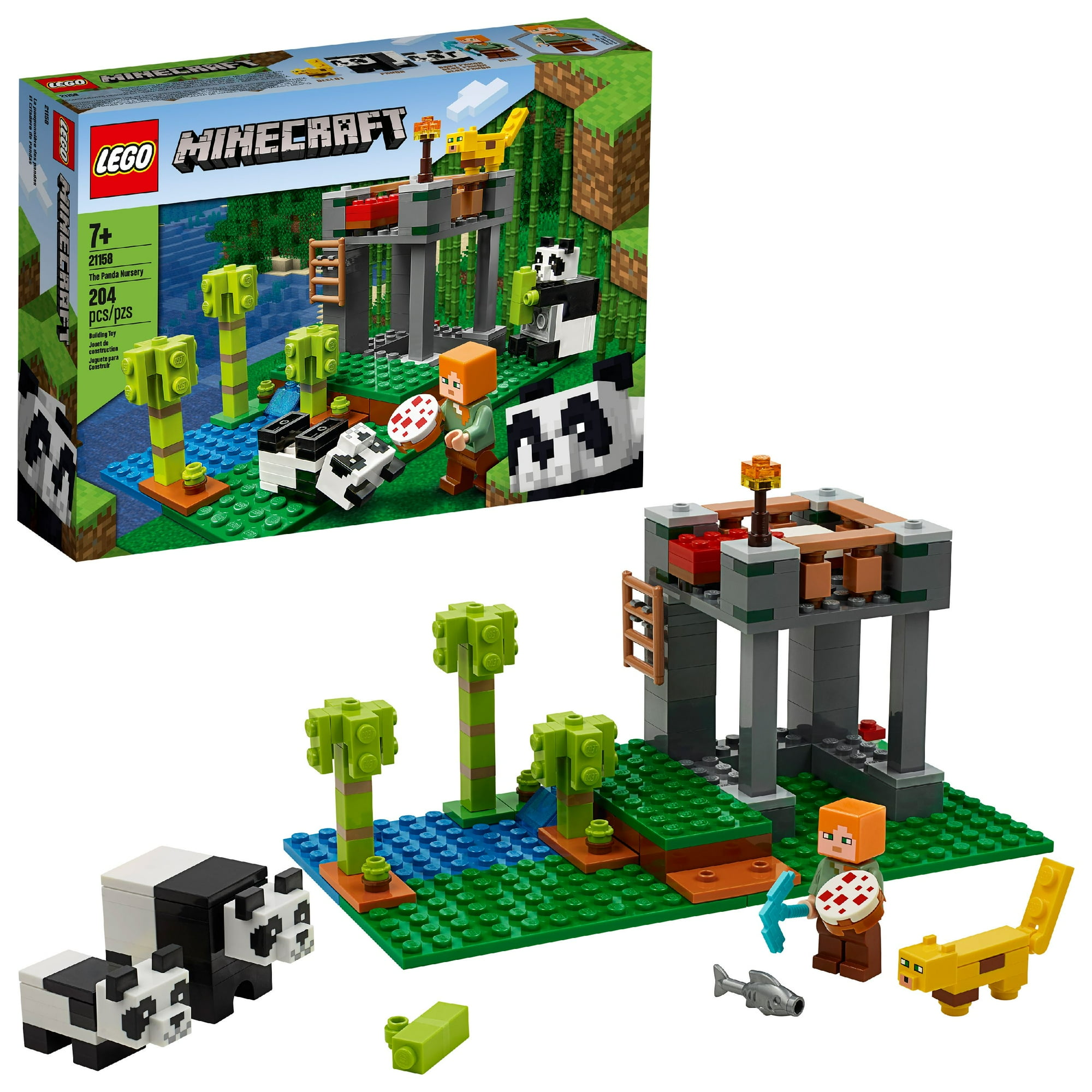 LEGO Minecraft The Panda Nursery 21158 Construction Toy for Kids, Great Creative Gift for Fans of Minecraft (204 Pieces)