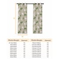 thumbnail image 6 of Cute Rabbits Blackout Curtains for Bedroom, Country Leaves Botanical Cartoon Bunny Beige Thermal Insulated Kitchen Drapes with Grommets, Light Blocking Window Treatment, 2 Panels 42" x 84", 6 of 7