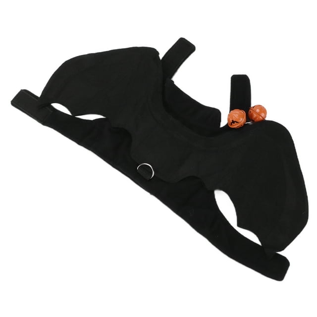 Alas de murciélago para gatos y mascotas, alas de murciélago para gatos y campanas, disfraz para mascotas, disfraces de Halloween para perros, uso conveniente Jadeshay A