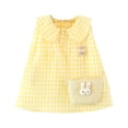 thumbnail image 2 of LOVZFMLL Robe d'Été Décontractée Sans Manches à Col Rond avec Boutons et Poches pour Filles de 2 à 12 Ans, 2 of 8