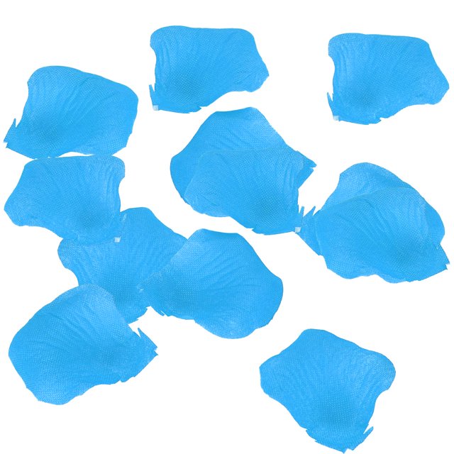 8 bolsas, 120 unidades/bolsa de pétalos artificiales, pétalos falsos no tejidos, decoraciones para fiestas de bodas familiares (azul)