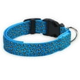 thumbnail image 3 of Gustave Light Up Dog Collar USB Rechargeable LED Pet Collars Adjustable Leopard Glow in the Dark Puppy Collar Lights for Small Medium Large Dogs Night Safety Walking "Blue, S", 3 of 12