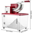 thumbnail image 5 of VEVOR Commercial Ice Crusher 661LBS/H, 350W Electric Snow Cone Machine with 4 Blades, 2000RPM Stainless Steel Shaved Ice Machine with 11 Gal Crushed-Ice Box, 5 of 9