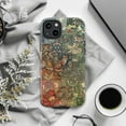 thumbnail image 6 of Vintage Fox & Floral Patchwork Phone Case, Cottagecore Woodland Animal Design with William Morris Style Botanical Patterns, Protective Cover for iPhone 16 15 14 13 12 11 Pro Max Mini, 6 of 6