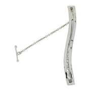 Elegant Tie Clip In 925 Sterling Silver