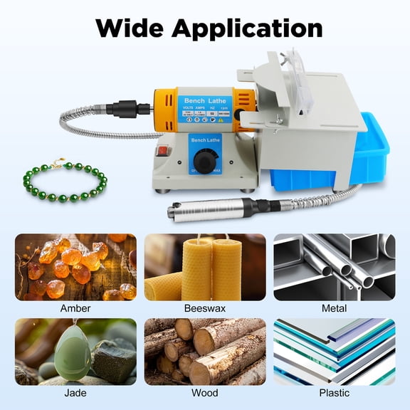For Gem Jewelry Rock Bench Lathe Table Saw Polisher Cutting Polishing Machine