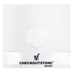 1000 CheckOutStore Paper Record Polylined With Hole for 10" Vinyl Records (Inner Sleeves)
