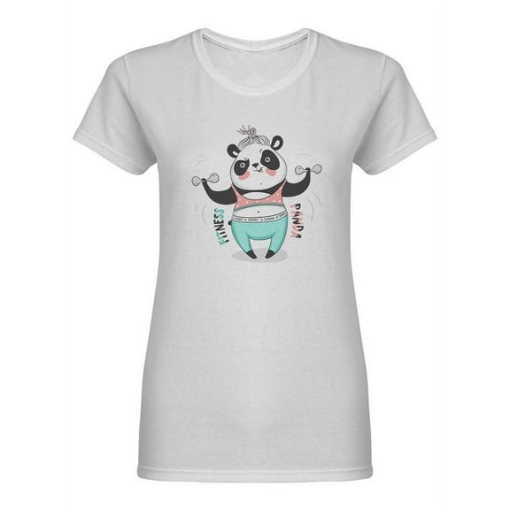 Fitness Panda Shaped T-Shirt Women -Image by Shutterstock, Female Large