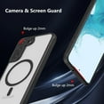 thumbnail image 4 of Magnetic for Samsung Galaxy S22 Case [Compatible with Magsafe] Slim Frosted Matte Case Cover Translucent Hard PC Back Military Drop Protection Phone Case for Girls&Boys,Black, 4 of 11