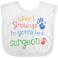 thumbnail image 3 of Inktastic Future Surgeon Kids Doctor Boys or Girls Baby Bib, 3 of 4