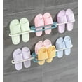 thumbnail image 2 of Wall-Mounted Shoe Rack, Towel Storage Organizer, Blue, 2 of 14