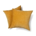thumbnail image 2 of Thanksgiving Wreath 2024 Home Decor Wivi, Chenille Decorative Square Pillow, 18" x 18", Yellow, 2 Pack, 2 of 4