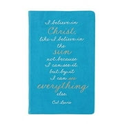 I BELIEVE IN CHRIST Leather-like 5one-half inchx8one-half inch Journal by Eccolo trade Christian Bible Collection