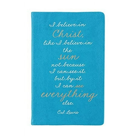 I BELIEVE IN CHRIST Leather-like 5one-half inchx8one-half inch Journal by Eccolo trade Christian Bible Collection