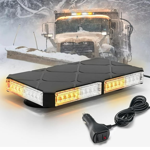 AUTOXBERT 48LED Roof Top Strobe Beacon Rooftop Hazard Emergency Safety Flashing Plow Light