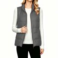thumbnail image 2 of IUYRTFE Women's Quilted Zip-Up Vest Stand Collar Sleeveless Lightweight Puffer Gilet, 2 of 9