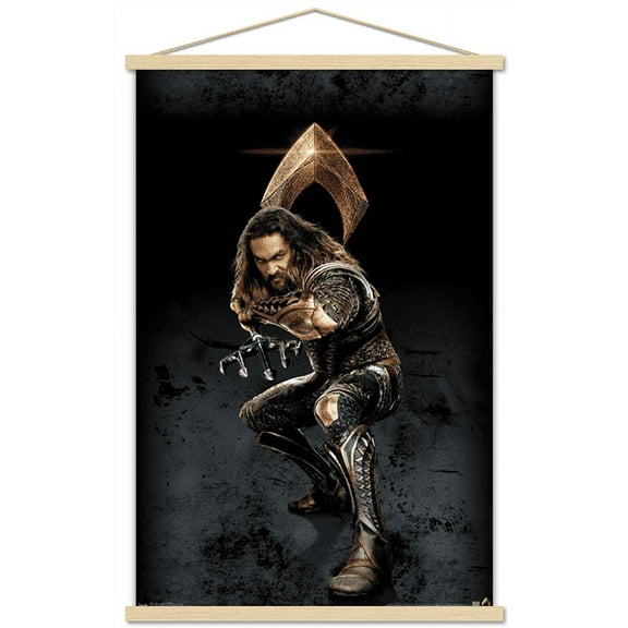 DC Comics Movie - Justice League - Aquaman Wall Poster with Magnetic Frame, 22.375" x 34"
