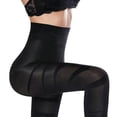 thumbnail image 3 of FITVALEN Compression Leggings for Women Tummy Control High Waist Black Tights Shapewear Pants, 3 of 7