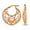Rose-Gold Plated-26MM, variant on LeCalla 925 Sterling Silver Hypoallergenic Rose-Gold Plated Click Top Filigree Hoop Earrings for Women and Teen 26MM