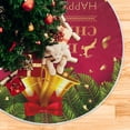 thumbnail image 5 of FMSHPON Chrirstmas Fir Tree Xmas Christmas Tree Skirt Stand Mat for Holiday Party Decoration Indoor Outdoor 36 inches, 5 of 6
