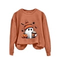 thumbnail image 4 of Vintage Washed Graphic Crewneck Sweatshirt for Women Witchy Vibes Aesthetic Tops Perfect for Trick or Treat Autumn Party, 4 of 4