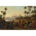 thumbnail image 3 of Alois Schönn 14x11 Black Modern Framed Museum Art Print Titled - The Arrival of the Bride (1870), 3 of 5