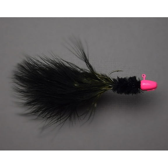 GetmDry Coho Salmon Jigs- 3/8oz, Pink/Black