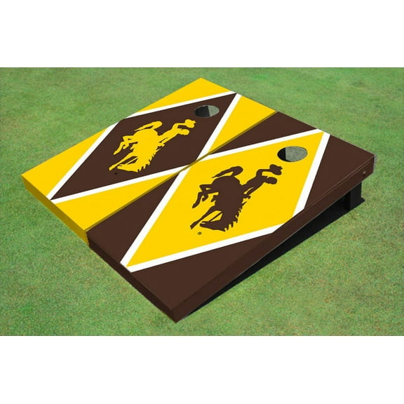 University Of Wyoming Cowboys Alternating Diamond Cornhole Boards