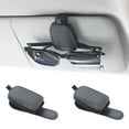 thumbnail image 1 of Yuoyar 2 Packs Sunglasses Holders for Car Visor - Magnetic Leather Sunglasses Holder and Ticket Card Clip - Car Visor Accessories (Black), 1 of 7