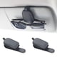 thumbnail image 1 of Yuoyar 2 Packs Sunglasses Holders for Car Visor - Magnetic Leather Sunglasses Holder and Ticket Card Clip - Car Visor Accessories (Black), 1 of 7