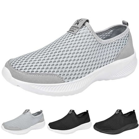 

eczipvz Men Shoes Men Sports Shoes Fashion New Pattern Simple Solid Color Slip On Flat Bottom Comfortable Mens Sneaker Boots Size 14 (White 8.5)