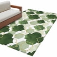 thumbnail image 2 of 4x6 Washable Area Rug, Sage Green Moroccan Non-Slip Rectangle Rug for Living Room Office, Abstract Gradient Gold Green Geometric Indoor Accent Floor Mat for Home Decor, 2 of 9