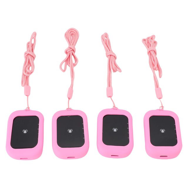 Customer Wireless Calling System, 3 Prompt Mode Restaurant Pager System Durable for Food Truck Pink,Blue,Gray