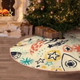 thumbnail image 5 of Haiem Rockets Pattern Christmas Tree Skirt Merry Christmas Party Christmas Tree Decoration,New Year Decorations-48", 5 of 6